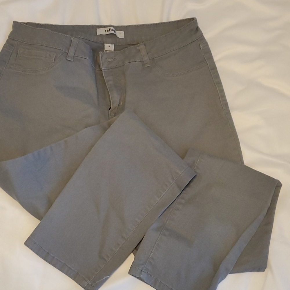 Gray stretch Refuge skinny pants